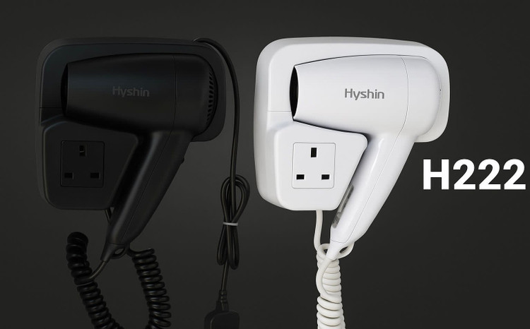 سشوار دیواری هتلی برند هوادیائو ضد آب با طراحی مدرن و کیفیت بالا