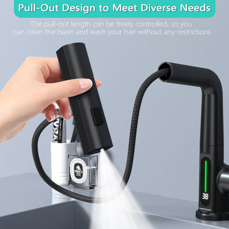 شیر ظرفشویی هوشمند مدل شاوری 4 حالته با نمایشگر دیجیتال 360 درجه Hyshin (محصول خارجی ) اصلی