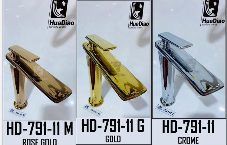 شیر روشویی پایه بلند new هوادیائو موجود در 7 رنگ /لوکس و مقاوم و هماهنگ با دکوراسیون اروپایی