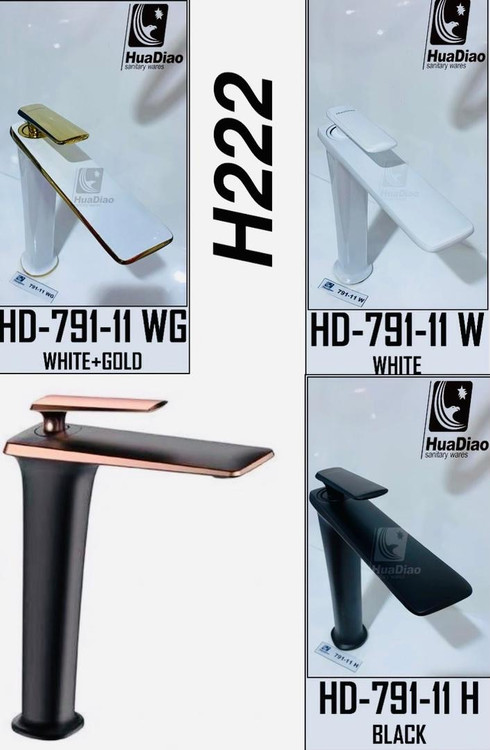 شیر روشویی پایه بلند new هوادیائو موجود در 7 رنگ /لوکس و مقاوم و هماهنگ با دکوراسیون اروپایی