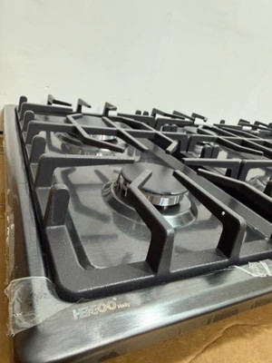 اجاق گاز 5 شعله استیل دودی برند HEIGOO ایتالیایی ترموکوبل دار و سرشعله ساباف ارسال از بندرعباس به سراسر کشور فروشگاه جرون هوم