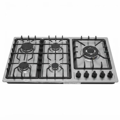 اجاق گاز 5 شعله استیل دودی برند HEIGOO ایتالیایی ترموکوبل دار و سرشعله ساباف ارسال از بندرعباس به سراسر کشور فروشگاه جرون هوم