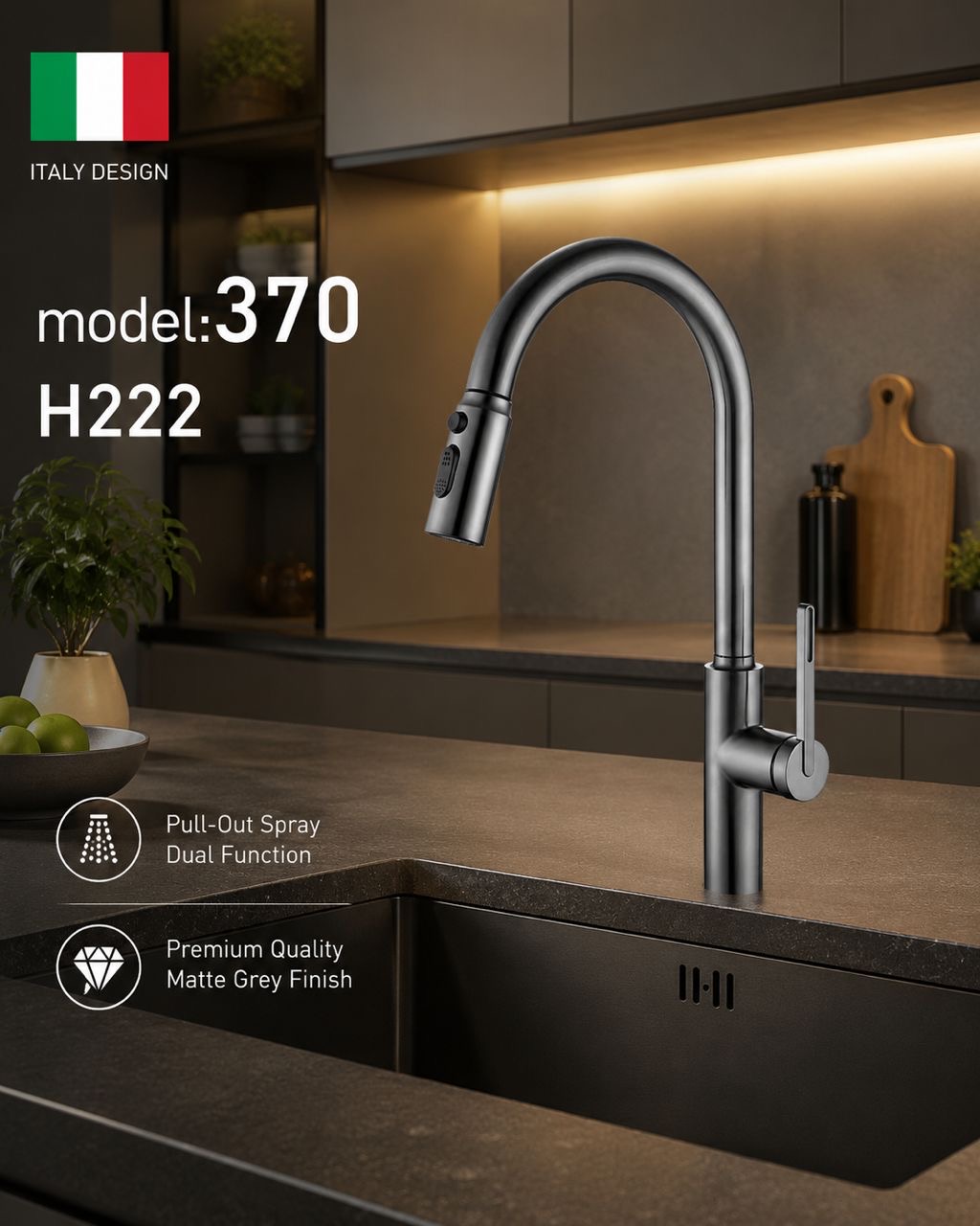 شیرظرفشویی شاوری هایشین  Hyshin مدل723 محصول بسیار با کیفیت و قیمت مناسب